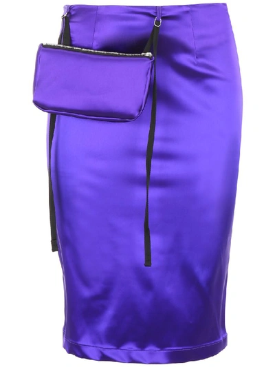 Shop Alyx Pencil Skirt With Pouch In Purple (purple)