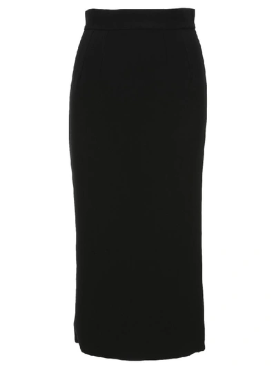 Shop Dolce & Gabbana Midi Pencil Skirt In Black