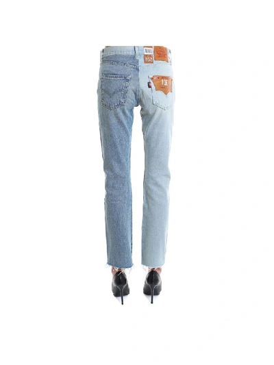 Shop Vetements X Levis 501 Jeans In Blue