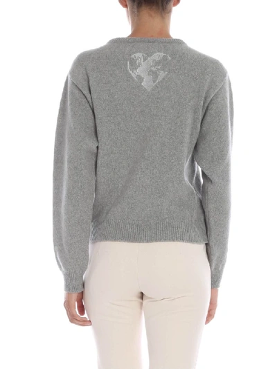 Shop Alberta Ferretti Save Me Sweater In Grey