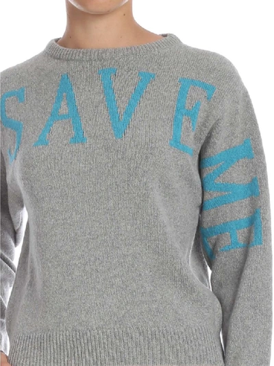 Shop Alberta Ferretti Save Me Sweater In Grey