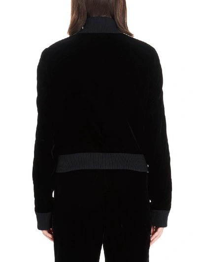 Shop Miu Miu Sweatshirt In Black
