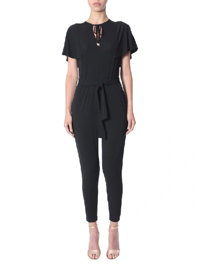 Shop Michael Michael Kors Full Suit With Short Sleeves In Nero