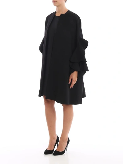 Shop Valentino Cape In No Nero