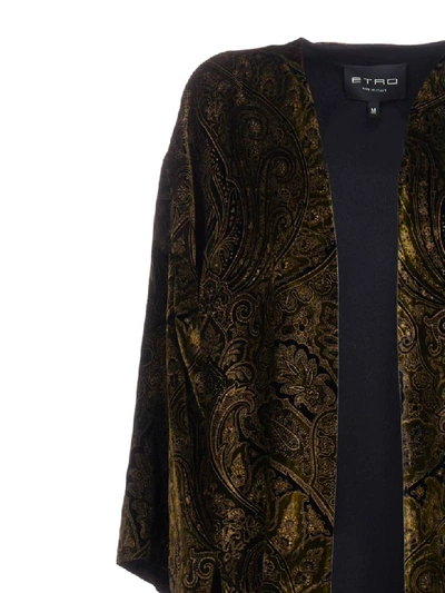 Shop Etro Coat In Verde