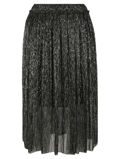 Isabel Marant Étoile Beatrice Gathered Metallic Jersey Skirt In Grey |  ModeSens