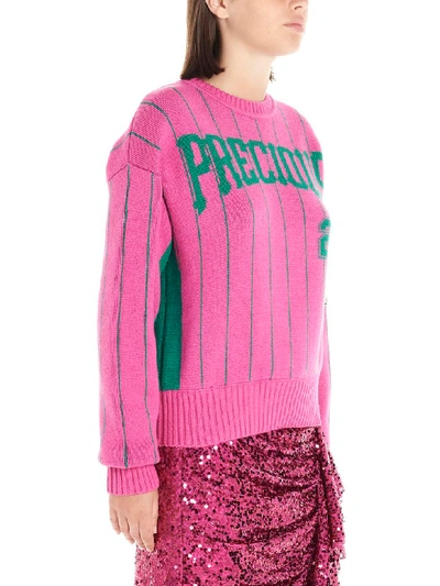 Shop Nervure Precious Sweater In Fuchsia