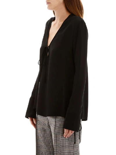 Shop Stella Mccartney Top With Laces In Black (black)