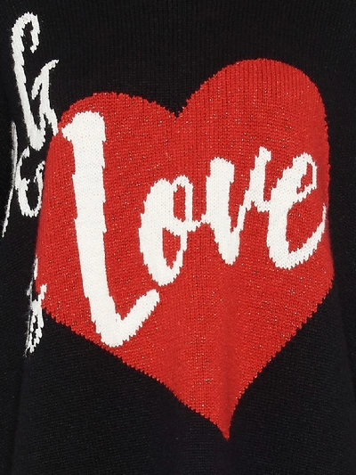 Shop Dolce & Gabbana Love Sweater In Black