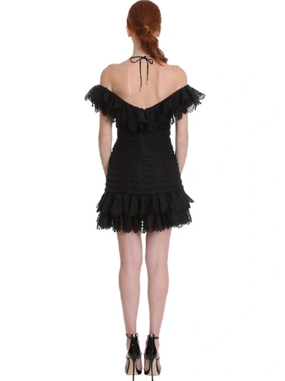 Shop Zimmermann Dress In Black Polyester