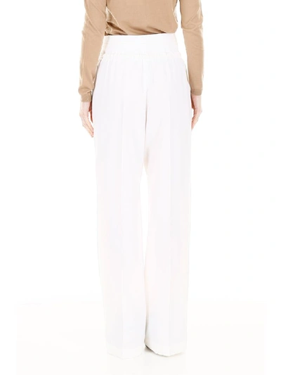 Shop Jil Sander Drawstring Trousers In White (white)