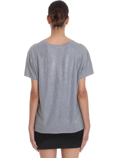 Shop Alexandre Vauthier T-shirt In Grey Cotton