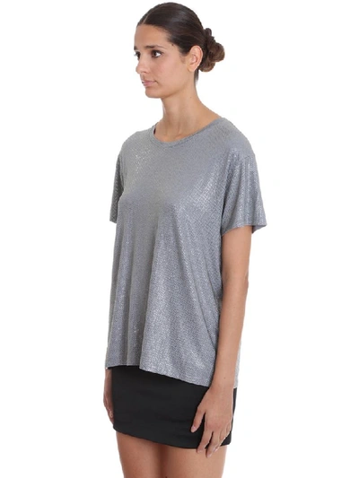 Shop Alexandre Vauthier T-shirt In Grey Cotton