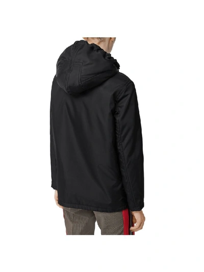 Shop Burberry Southport Hood Ls In Black