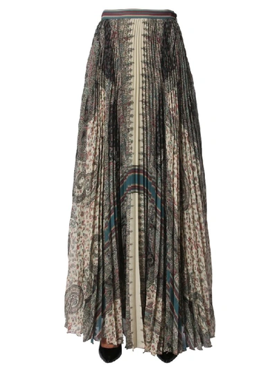 Shop Etro Long Skirt In Multicolor