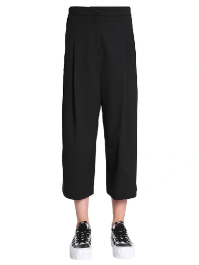 Shop Mcq By Alexander Mcqueen Cropped Trousers In Nero