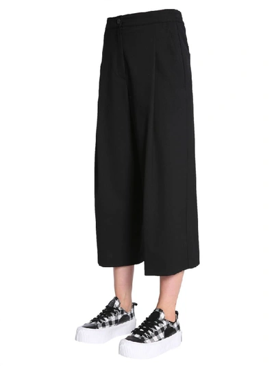 Shop Mcq By Alexander Mcqueen Cropped Trousers In Nero