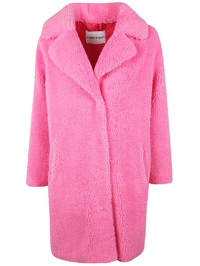 Shop Stand Studio Camille Cocoon Coat In Rosa