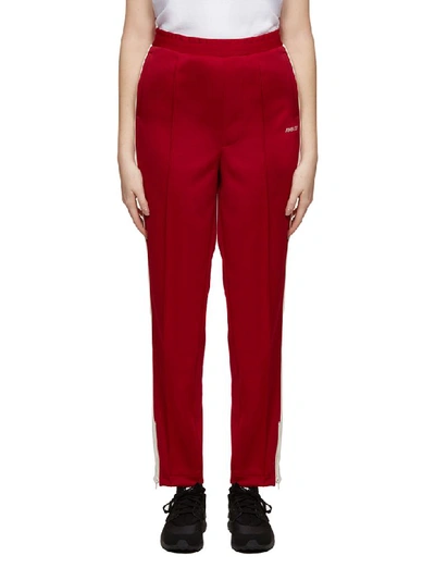 Ambush Side Stripe Track Trousers In Rosso Avorio