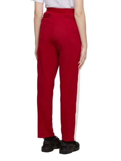 Ambush Side Stripe Track Trousers In Rosso Avorio