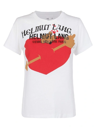 Shop Helmut Lang Short Sleeve T-shirt In White