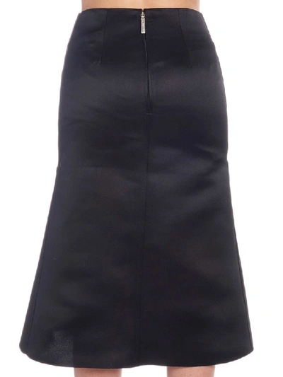 Shop Balenciaga Godet Skirt In Black