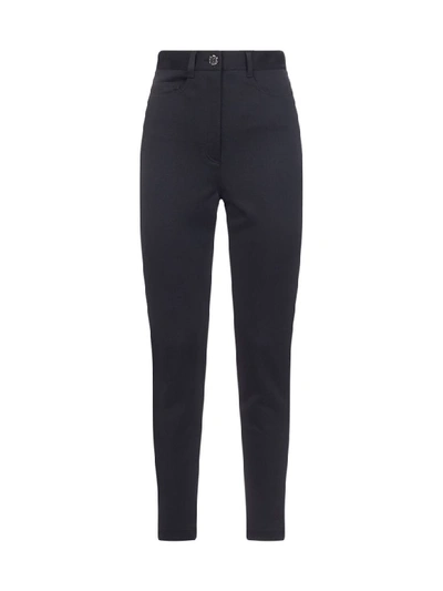 Shop Fendi Trousers In Black