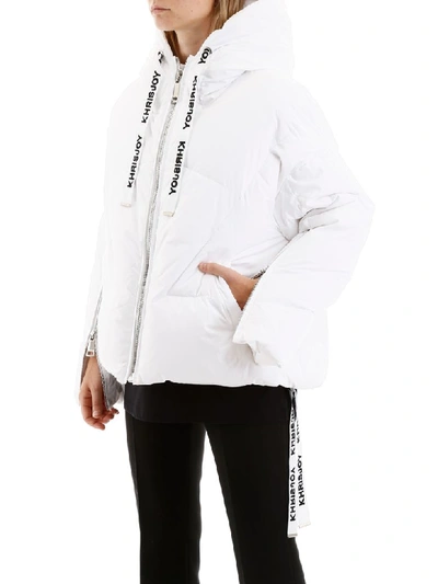 Shop Khrisjoy Khris Puffer Jacket In White (white)