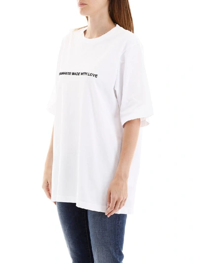 Shop Dsquared2 Made With Love T-shirt In White (white)