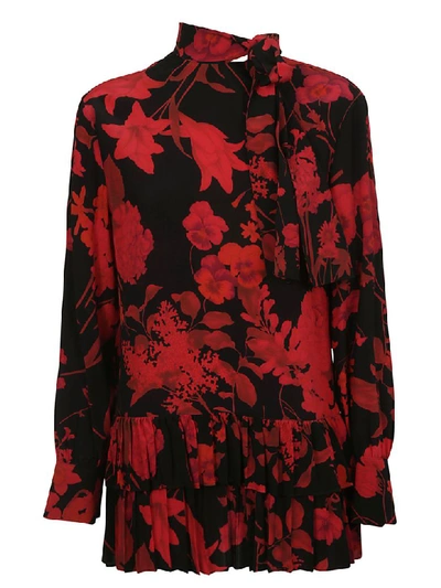 Shop Valentino Floral Blouse In Nr