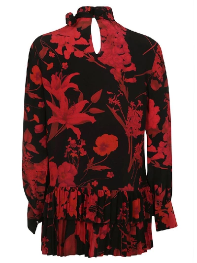 Shop Valentino Floral Blouse In Nr