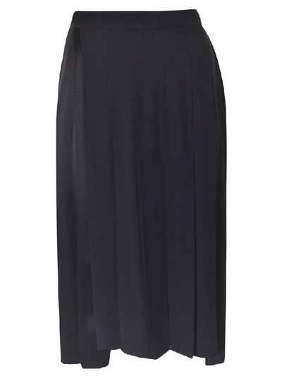 Shop N°21 Pleated Skirt In Black