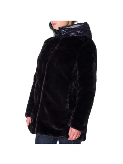 Shop Save The Duck Reversible Coat In Black
