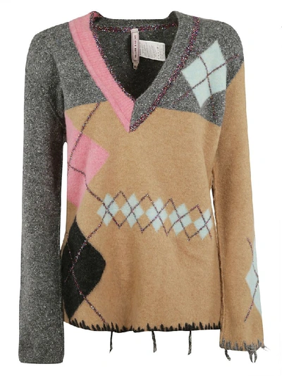 Shop Antonio Marras V-neck Sweater In Multicolor