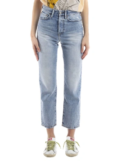 Shop Acne Studios Straight Fit Jeans In Light Blue