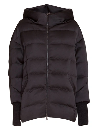 Shop Ahirain Duchesse Oversize Down Jacket In Nero