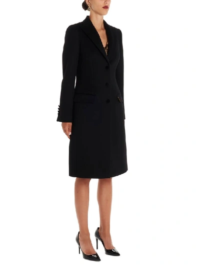 Shop Dolce & Gabbana Coat In Black