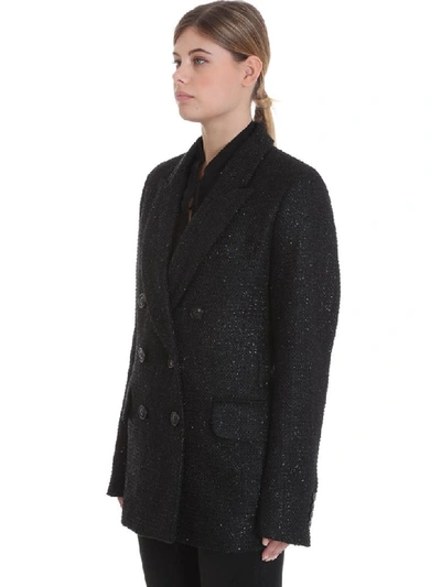 Shop Amiri Boyfriend Blazer In Black Wool