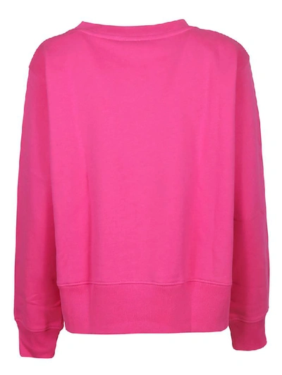 Shop Moschino Gladiator Print Sweatshirt In Pink
