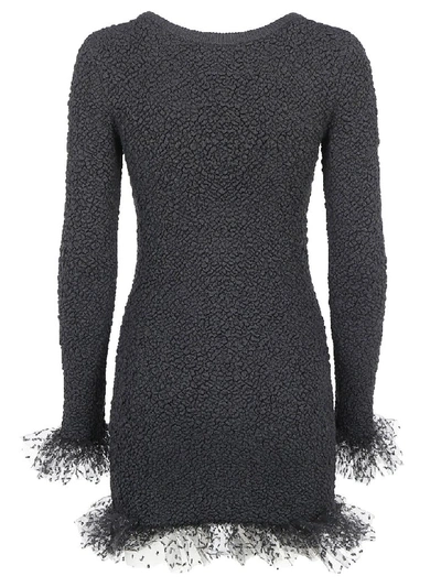 Shop Saint Laurent Knit Dress In Noir