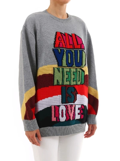 Shop Stella Mccartney Sweater All You Need Is Love In Multicolor