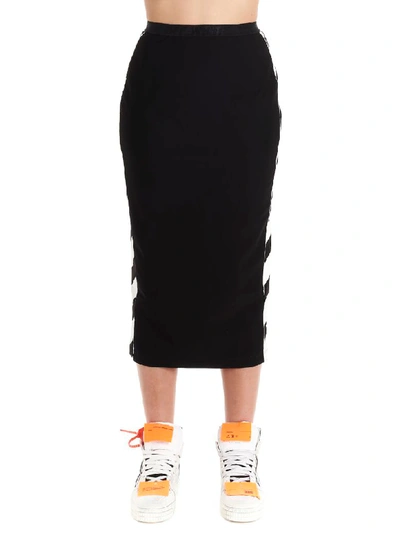 Shop Off-white Diag Skirt In Black
