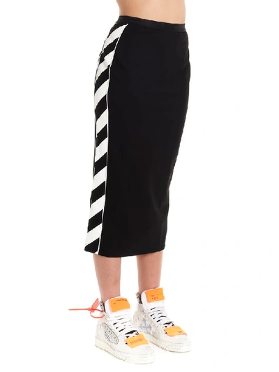 Shop Off-white Diag Skirt In Black