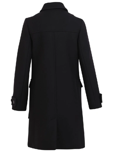 Shop Kenzo Three Quarter Coat In Black
