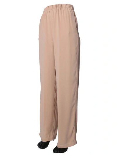 Shop Mm6 Maison Margiela Wide Pants In Nude