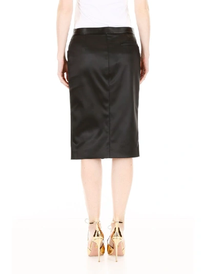 Shop Versace Pencil Skirt In Nero (black)