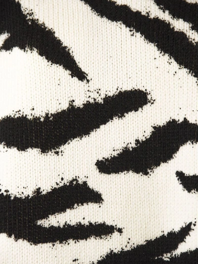 Shop Philosophy Di Lorenzo Serafini White And Black Wool Sweater In Panna+nero