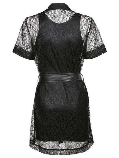 Shop Alexander Wang Short Lace Dress In Black