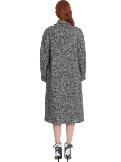 Shop Isabel Marant Étoile Habra Coat In Grey Wool