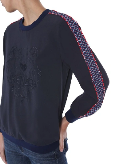 Shop Kenzo Crew Neck Sweater In Blu